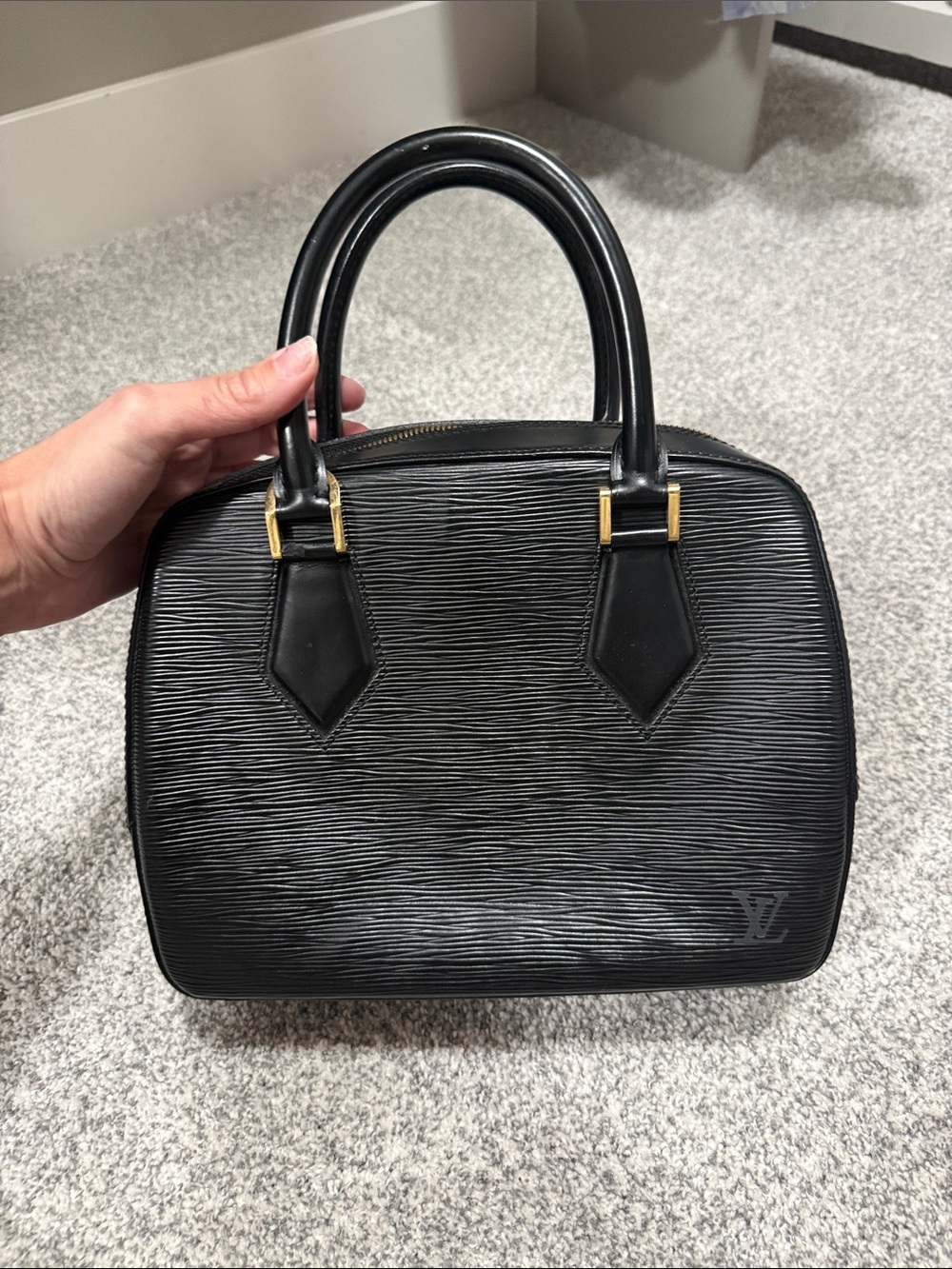 Louis Vuitton Black Sablons Epi Leather